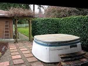 spa off covered patio