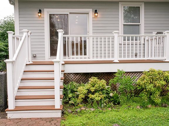 Back deck from parking area