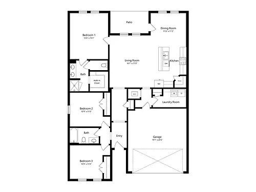 Floor plan Bluebonnet