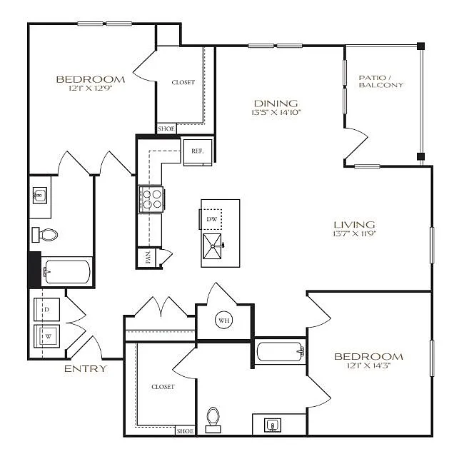 Floor plan B2A