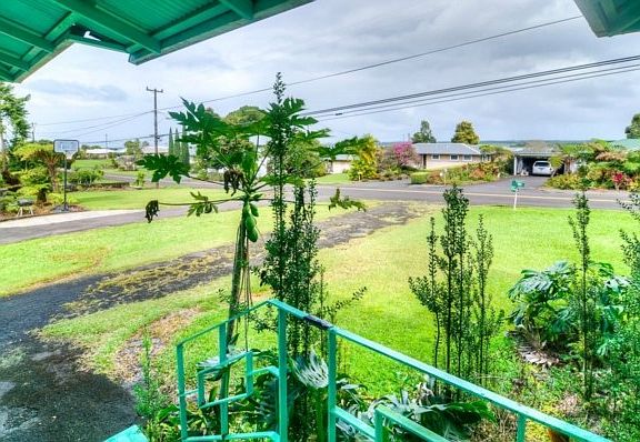 Front yard with distant ocea