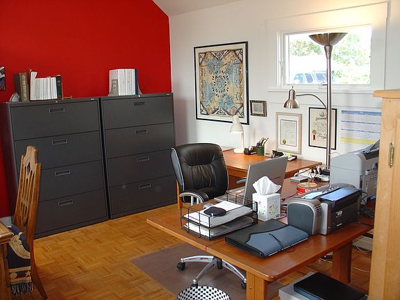 Office with High Ceiling