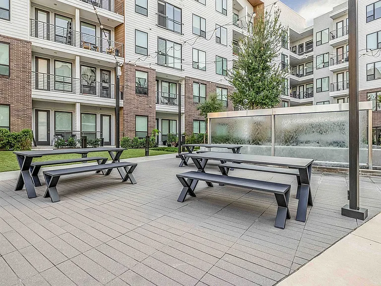 North Building Picnic Area with Weather Feature