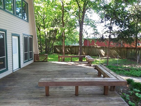 Large outside deck