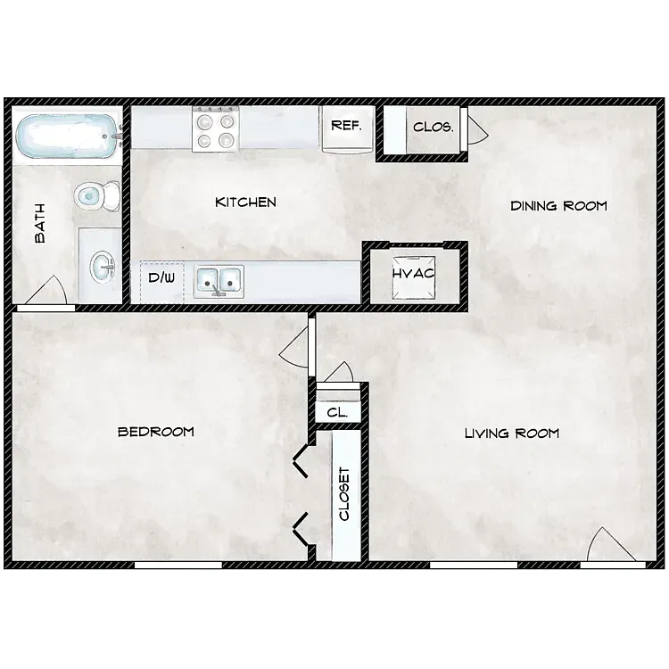 Floor plan 1B