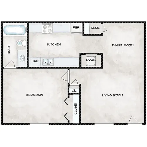 Floor plan 1B