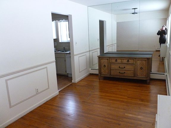Dining room, kitchen entrance on left