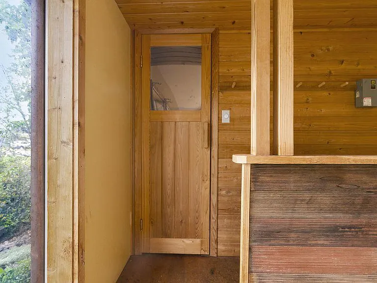 Sauna entrance