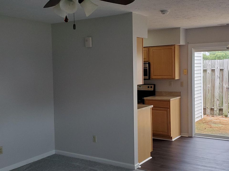 Livingroom back corner, kitchen/dining room