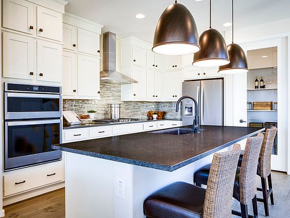 Gorgeous kitchen counters and backsplash