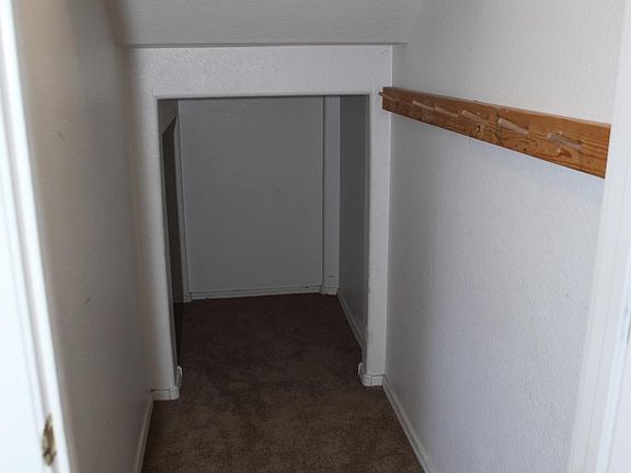 Storage space under stairs