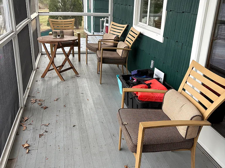 inside screen porch