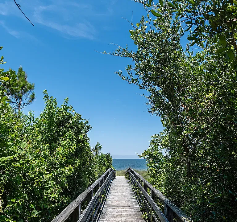Beach access across the street.
