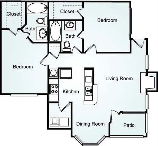 Floor plan The Drake