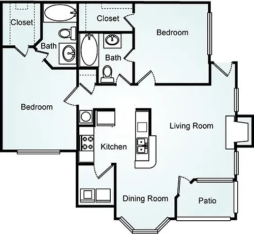 Floor plan The Drake
