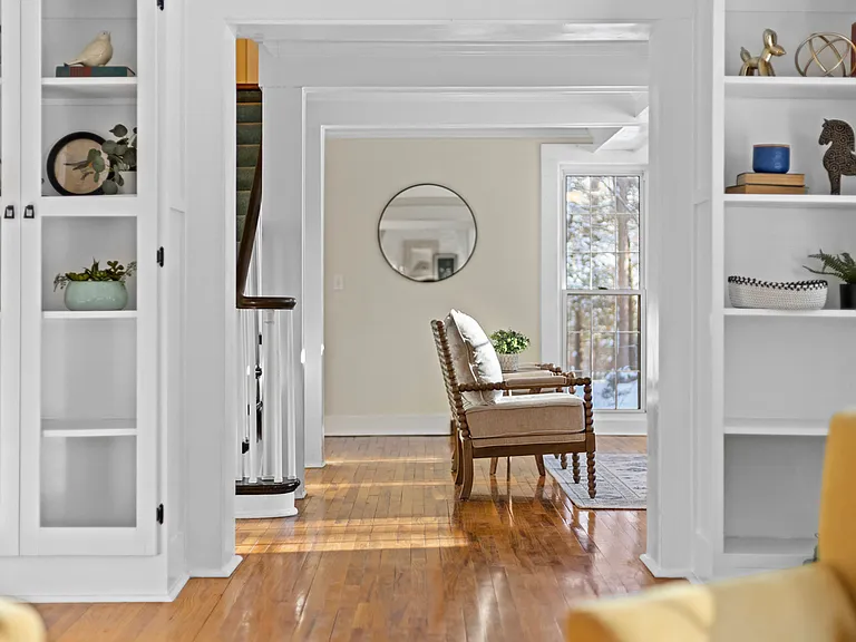 View from formal living room into the main living area