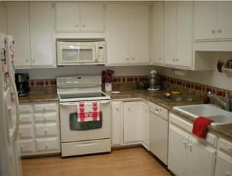 upgraded kitchen with skylight