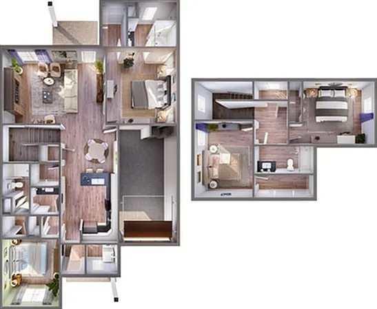 4 Bedroom 3 Bath Floor Plan | LEO at The Sanctuary 4 Bedroom 3 Bath Floor Plan | LEO at The Sanctuary