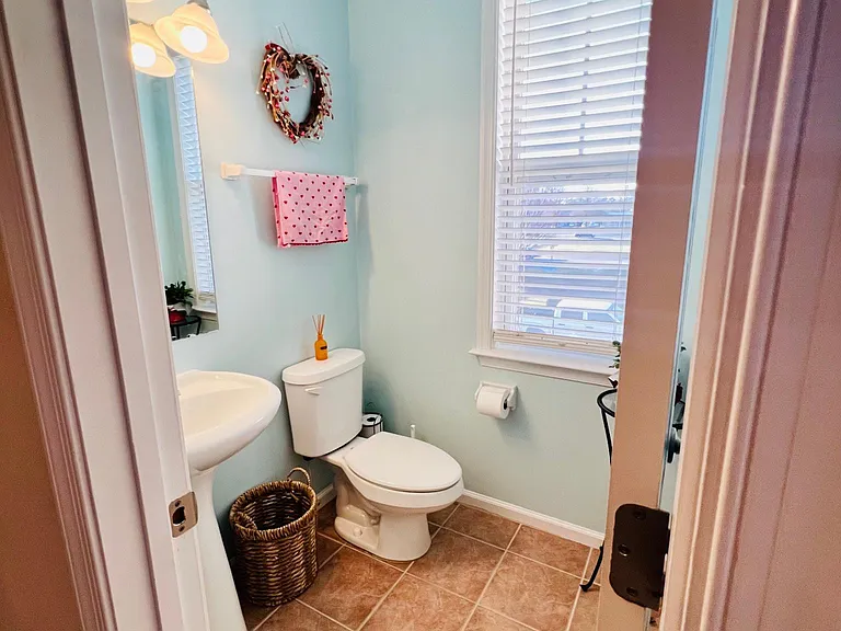 Half bathroom on 2nd floor