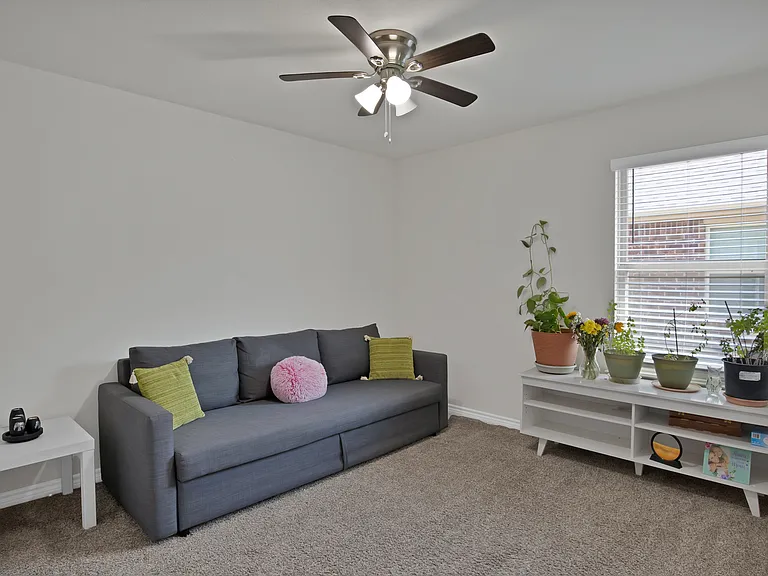 Bedroom #2 with a ceiling fan