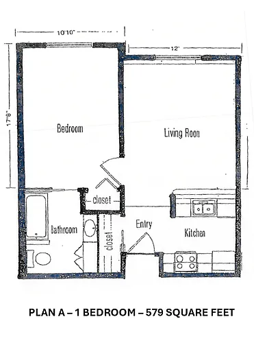 Floor plan 1 Bed
