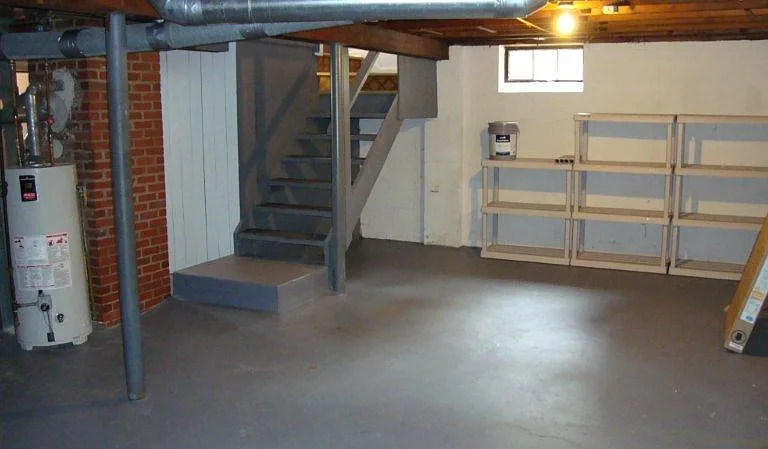 Tons of storage room in basement.