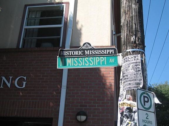 half a block to N Mississippi