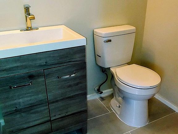 Main level half bath