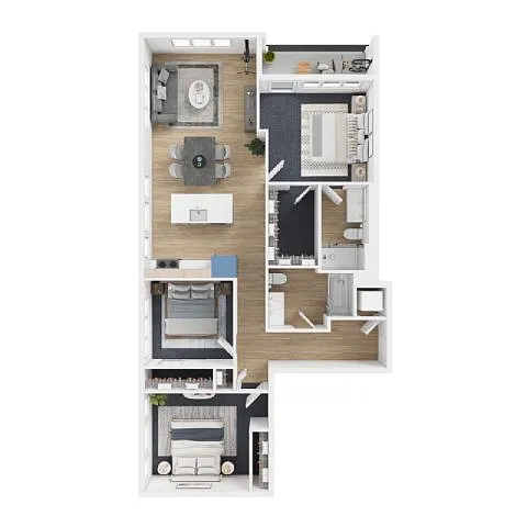 Floor plan 3X2 - F1