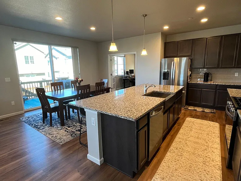 Granite countertops and new stainless steel appliances!