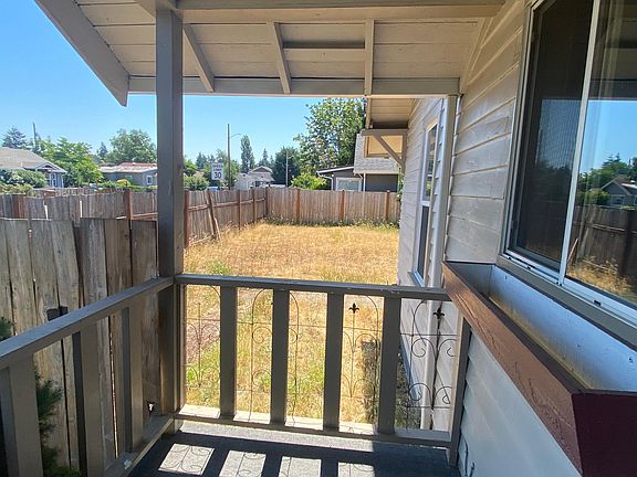 Front porch and side yard