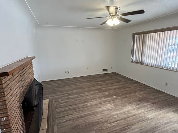 Front room with fireplace