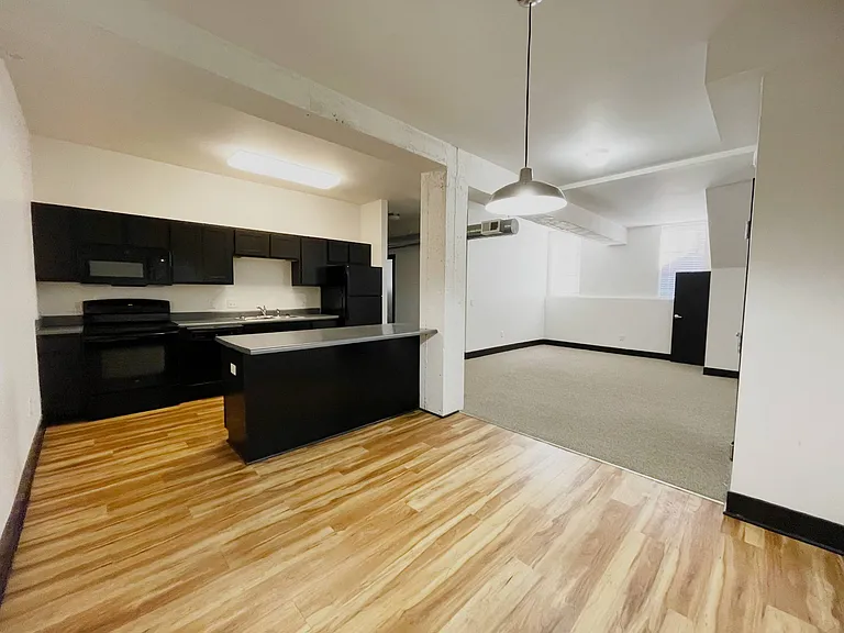 Kitchen and dining room at 3 Points Loft.