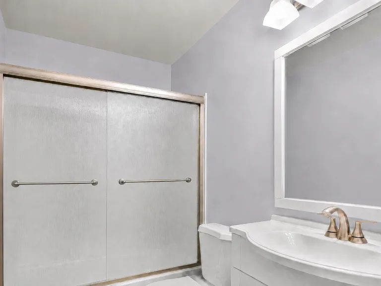 Upstairs bathroom with tub