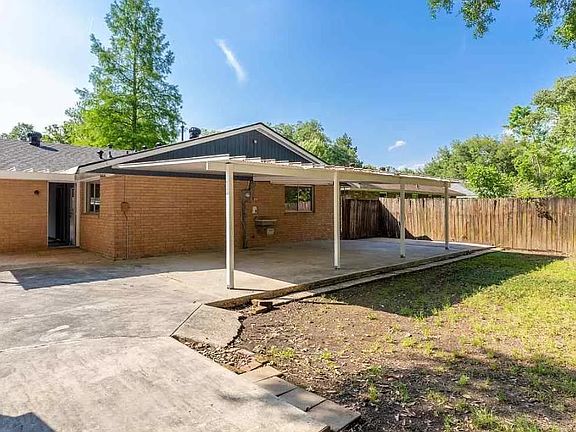 Backyard and covered patio