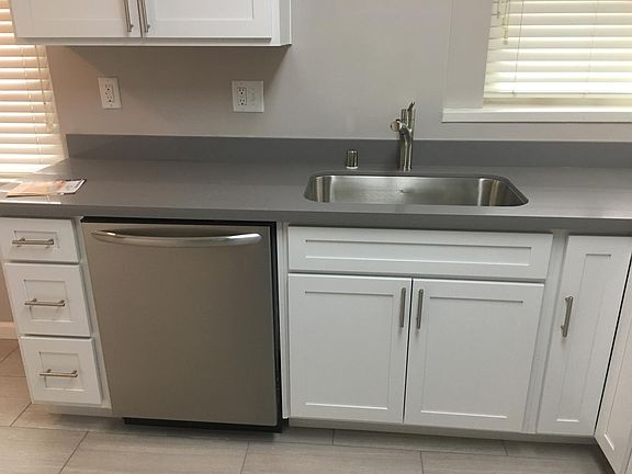 High-end dishwasher and modern granite countertops