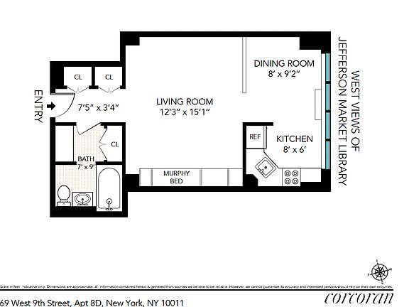 2nd image of 69 W 9th St APT 8D