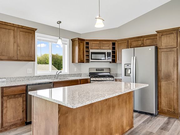 Wonderful Kitchen With Granite Counter Tops.