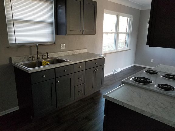 Kitchen with new cabinets and appliances