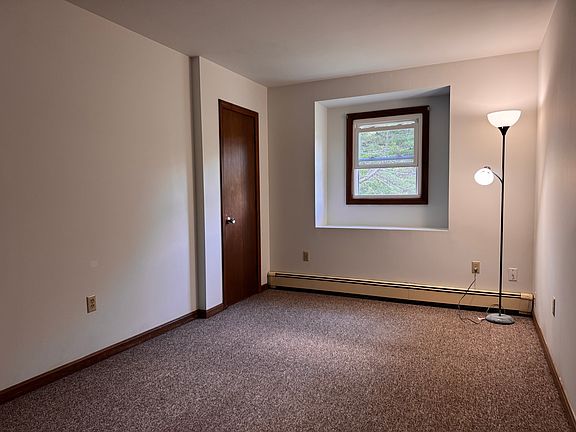 Living room has a closet