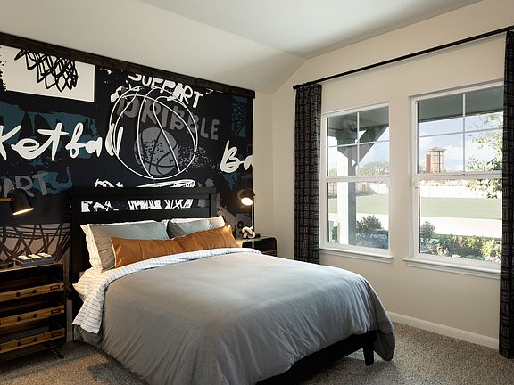 Spacious secondary bedrooms are perfect for guests.