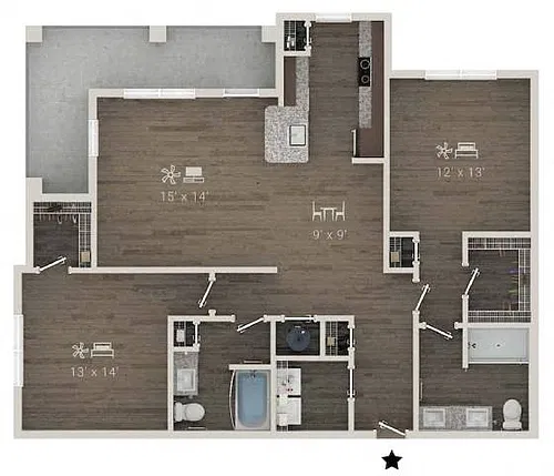 Floor plan B2