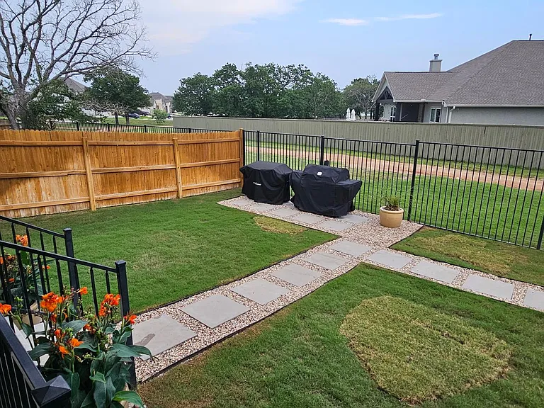 Room for grills and outdoor entertaining