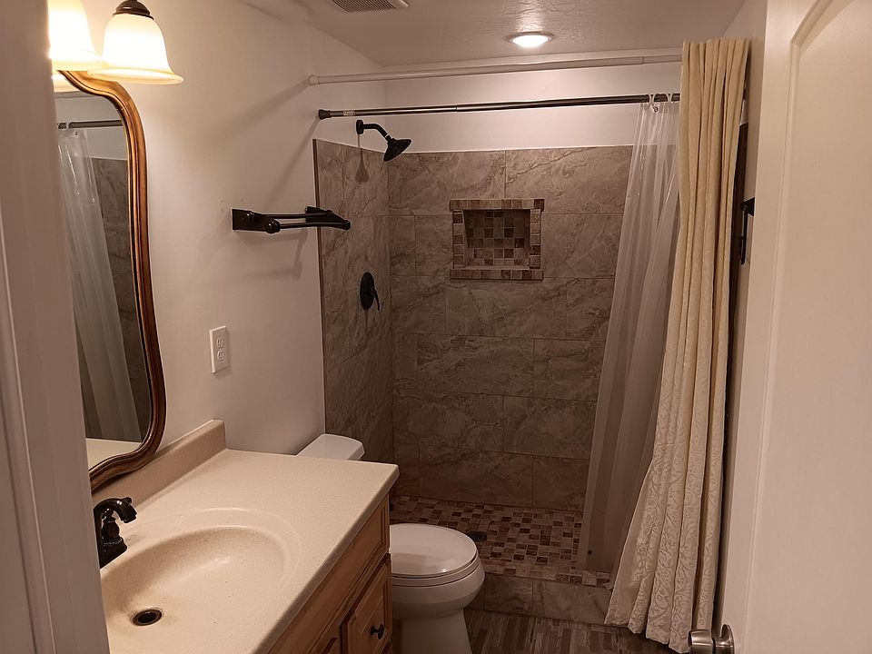 Tiled shower