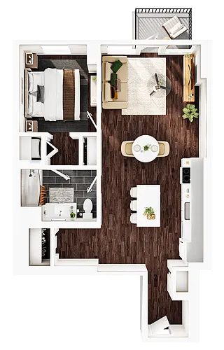 Floor plan A10 + Den