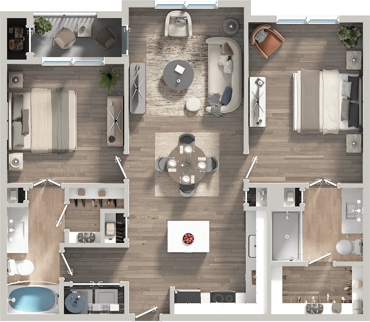 Floor plan Ember - Renovated