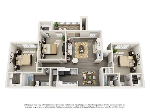 Floor plan Oaks 3