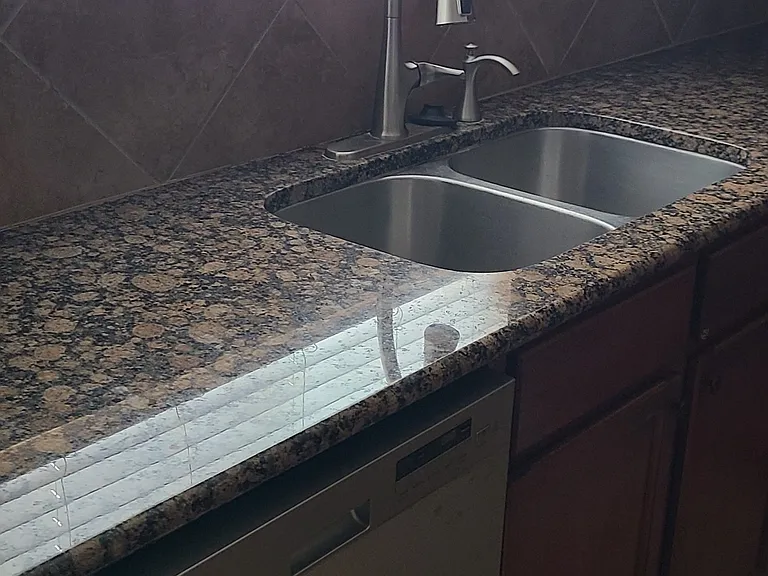 Newer appliances with upgraded counters.