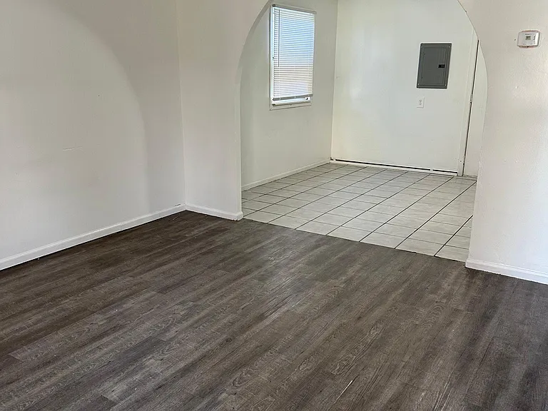 Living area and eat in kitchen