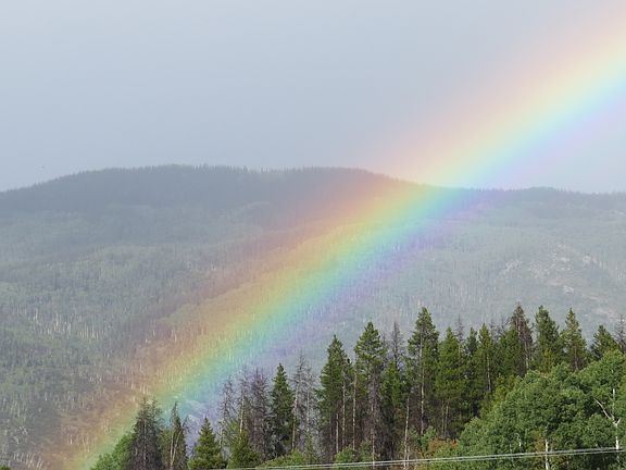 after the rain the rainbow